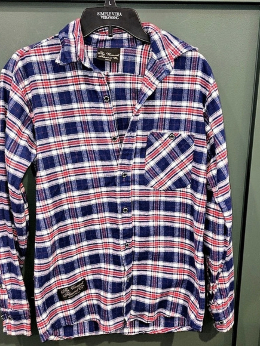 The Vermont Flannel Co. Classic Flannel Shirt. Plaid Cotton Button Down Small